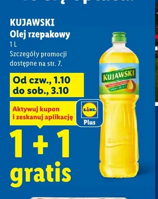 Olej rzepakowy Kujawski promocja w Lidl