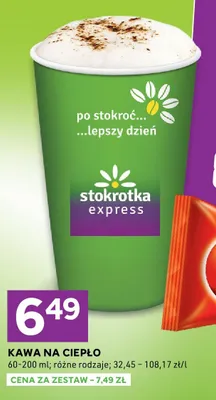Kawa na ciepło Stokrotka Express promocja w Stokrotka