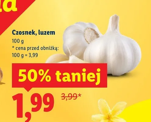 Czosnek luzem promocja w Lidl