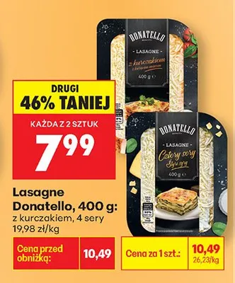 Lasagne z kurczakiem, 4 sery promocja w Biedronka