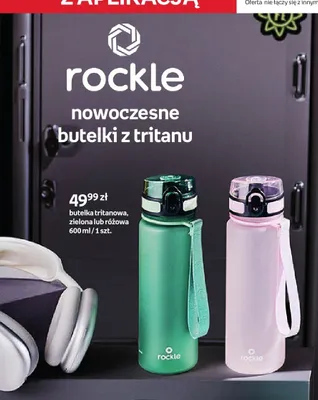 Butelka tritanowa Rockle zielona promocja w Empik