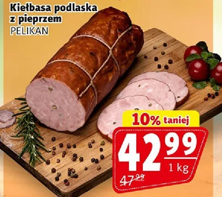 Kiełbasa podlaska z pieprzem promocja w Prim Market