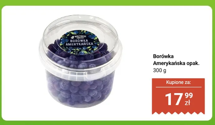 Borówka amerykańska opak. 300 g promocja w Biedronka