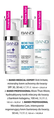 Tonik mleczny do twarzy Bandi Professional More Than Moist hydroaktywny z bankiem kolagenu promocja w Hebe