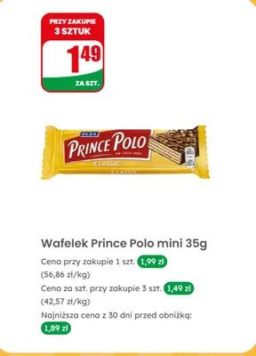 Wafelek mini classic promocja w Dino