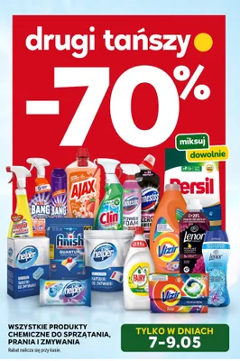 Produkty chemiczne do sprzątania prania i zmywania promocja w Stokrotka