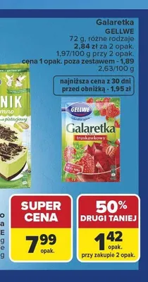 Galaretka Gellwe promocja w Carrefour