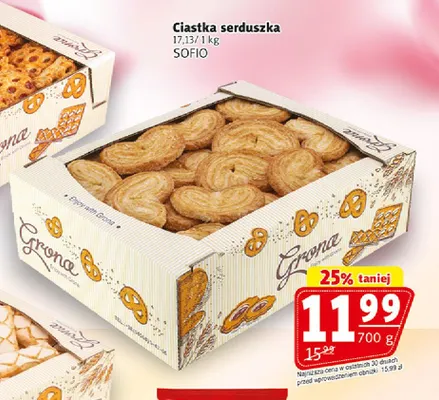 Ciastka serduszka Sofio promocja w Prim Market