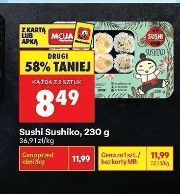 Sushi Sushiko Sushi 4You promocja w Biedronka