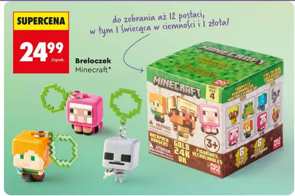 Breloczek Minecraft promocja w Biedronka
