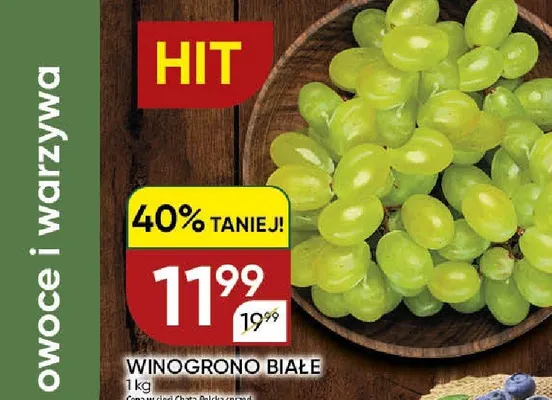 Winogrono białe włoskie promocja w Chata Polska