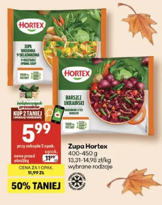 Barszcz ukraiński Hortex promocja w Delikatesy Centrum