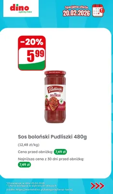 Sos boloński promocja w Dino