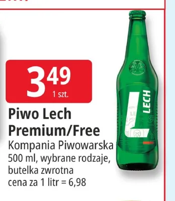 Piwo bezalkoholowe Lech promocja w Leclerc