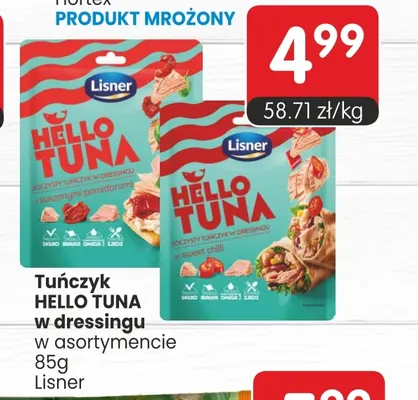 Tuńczyk Hello Tuna w dressingu Sweet chilli Lisner promocja w Market Point