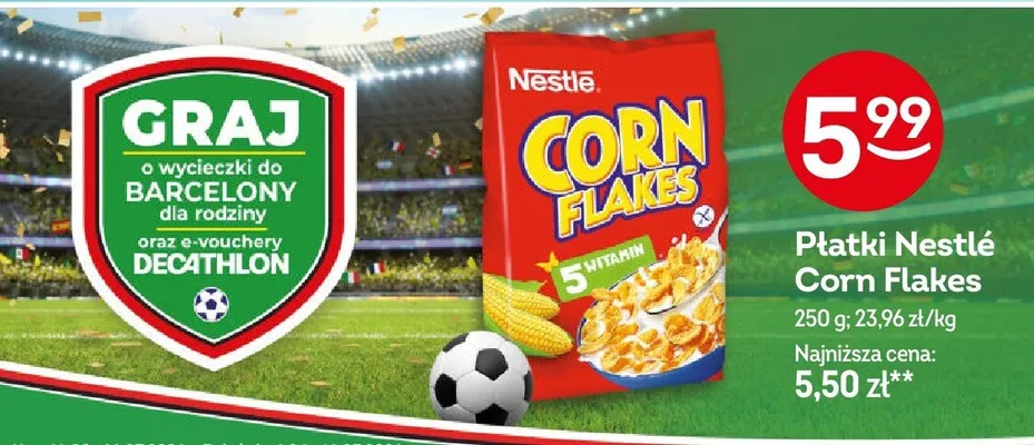 Płatki Nestlé Corn Flakes promocja w Żabka