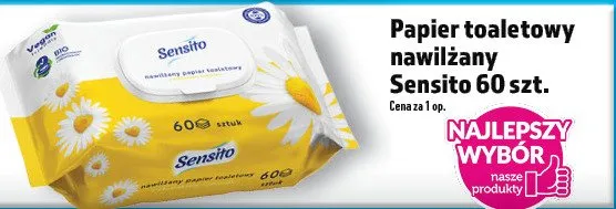 Papier toaletowy nawilżany Sensito promocja w TOPAZ