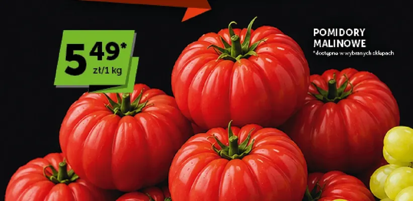 Pomidory malinowe promocja w Groszek