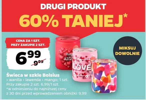 Świeca w szkle lawenda promocja w Netto