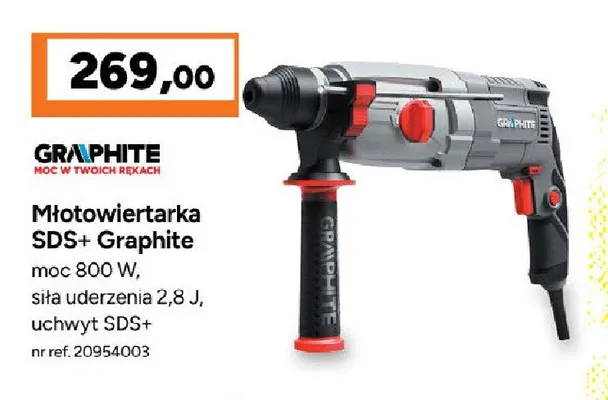 Młotowiertarka SDS+ Graphite promocja w Bricoman