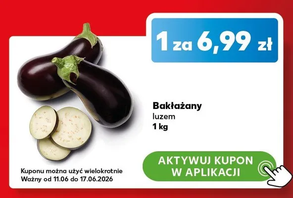 Bakłażany luzem promocja w Kaufland