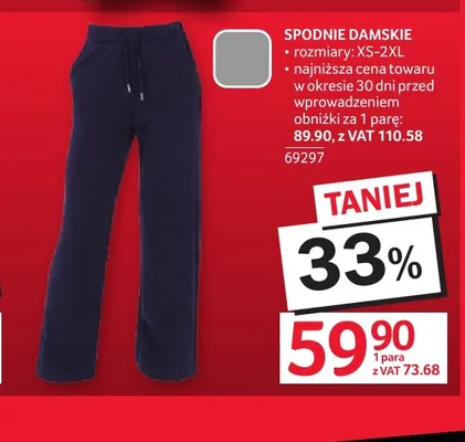 Spodnie damskie promocja w Selgros