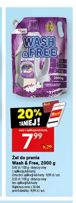 Żel do prania Wash & Free promocja w Twój Market