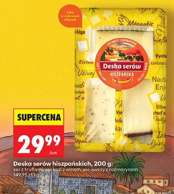 Deska serów hiszpańskich, 200 g promocja w Biedronka