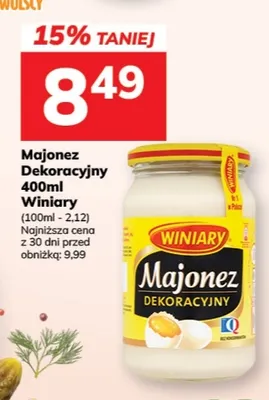 Majonez dekoracyjny Winiary promocja w Hitpol