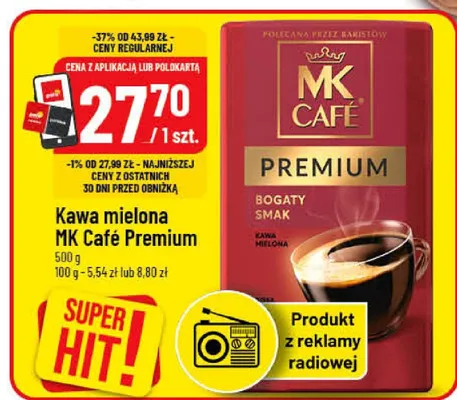 Kawa mielona Premium promocja w POLOmarket