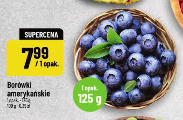 Borówki amerykańskie promocja w POLOmarket