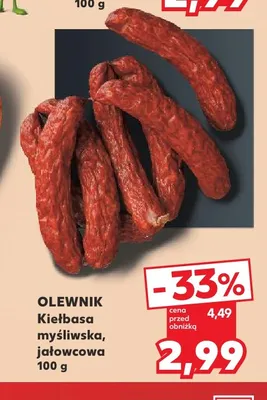 Kiełbasa jałowcowa Olewnik promocja w Kaufland