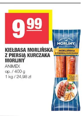 Kiełbasa Morlińska z piersi kurczaka Morliny promocja w SPAR