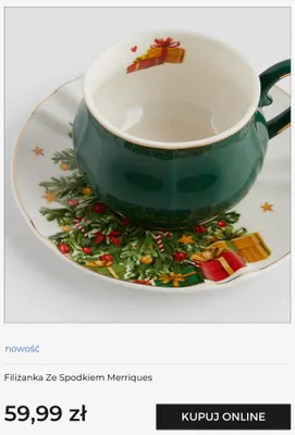 Filiżanka ze spodkiem Merriques home & you promocja w home&you