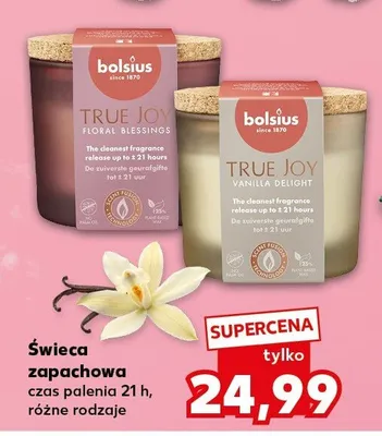 Świeca zapachowa czas palenia 21 h, różne wzory promocja w Kaufland