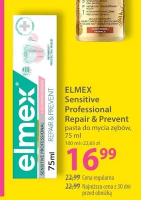 Pasta do zębów Elmex Sensitive Professional Repair & Prevent promocja w Hebe