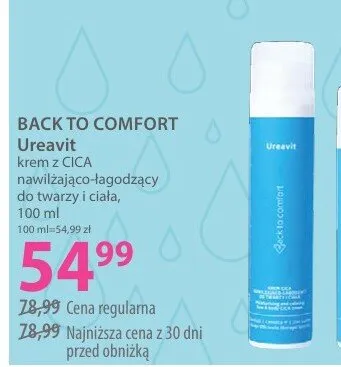 Ureavit krem z CICA nawilżająco-kojący do twarzy i ciała promocja w Hebe