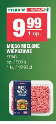 Mięso mielone wieprzowe SPAR promocja w SPAR