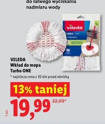 Wkład do mopa Vileda Turbo ONE promocja w Lidl