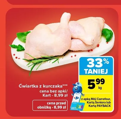 Ćwiartka z kurczaka promocja w Carrefour