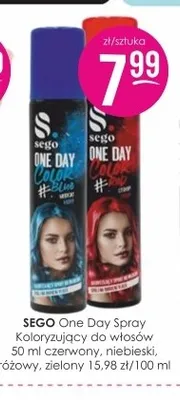Spray koloryzujący do włosów Sego One Day promocja w Drogerie Jasmin