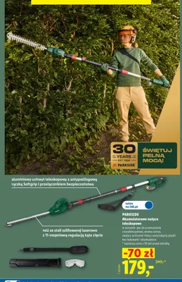 Akumulatorowe nożyce teleskopowe Parkside promocja w Lidl