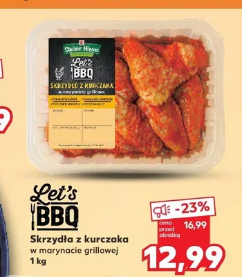 Skrzydła z kurczaka w marynacie grillowej Let's BBQ promocja w Kaufland
