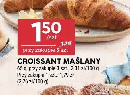 Croissant maślany promocja w Stokrotka