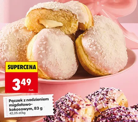 Pączek z nadzieniem migdałowo-kokosowym promocja w Biedronka