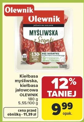 Kiełbasa myśliwska, kiełbasa jałowcowa promocja w Carrefour Market