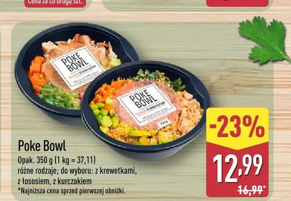 Poke Bowl z krewetkami promocja w Aldi
