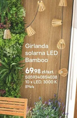 Girlanda solarna LED Bamboo promocja w Castorama