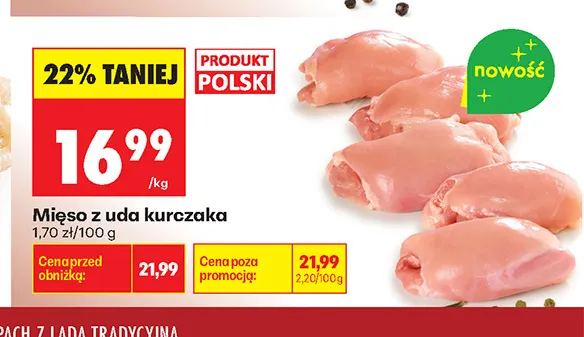Mięso z uda kurczaka promocja w Biedronka
