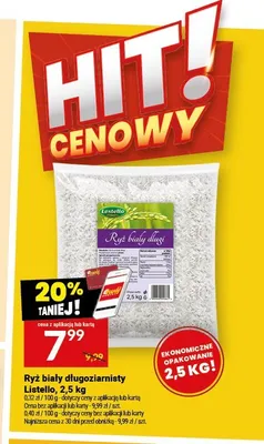 Ryż biały długoziarnisty Listello promocja w Twój Market